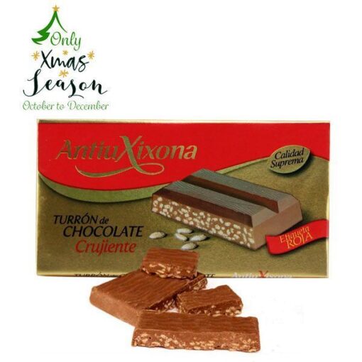 Crunchy Chocolate Turron from Spain 200g