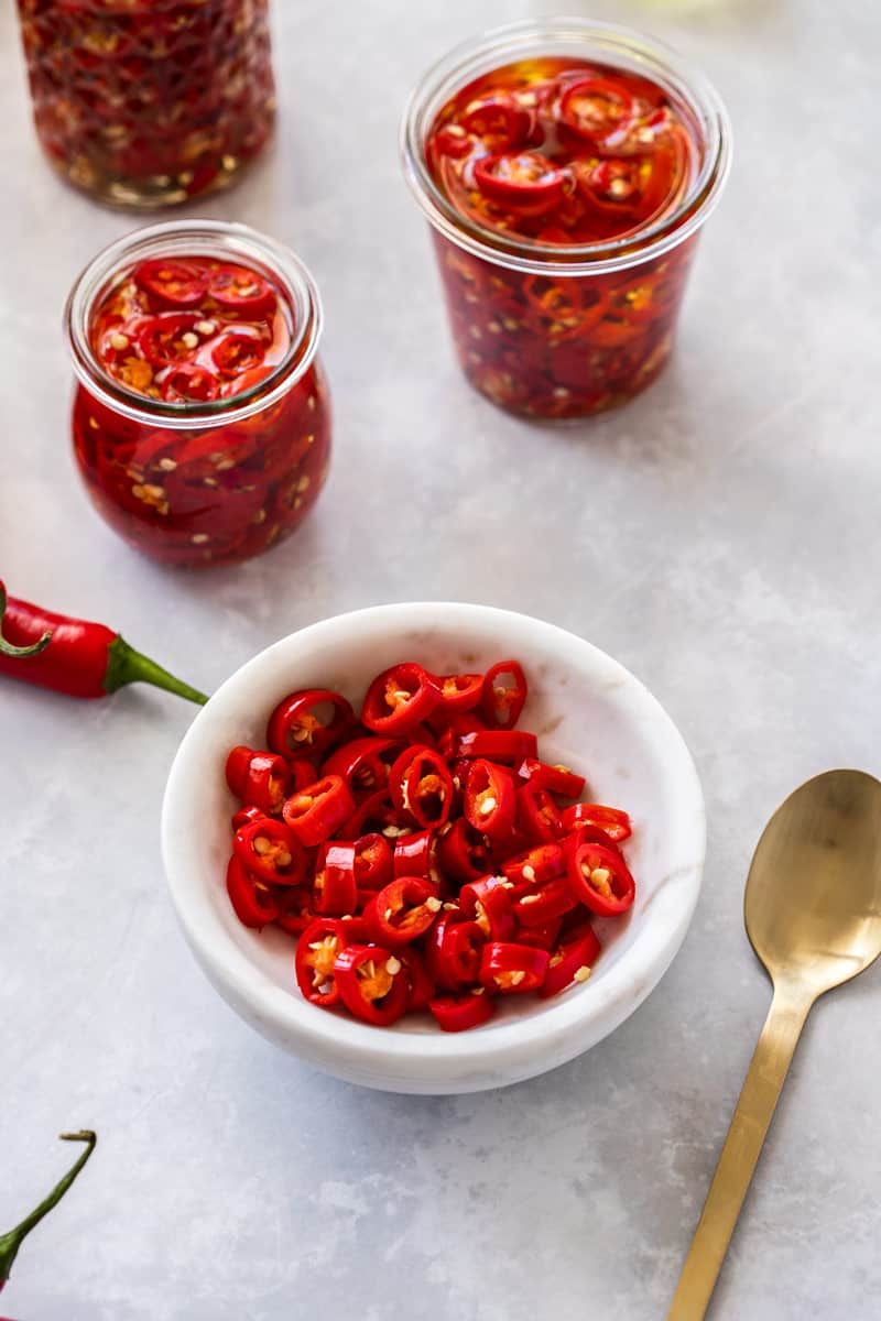 Chopped Hot Chilli Peppers in Oil from Sicily 290g